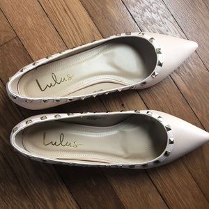 Rock stud pointy flats